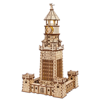 Medinis konstruktorius UGEARS Lighthouse of Alexandria