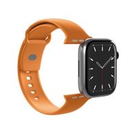 Silikoninis Dirželis, Skirtas "apple Watch" 44/45/46/49 Mm "icon" - Oranžinis