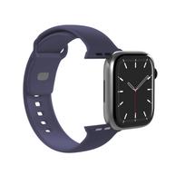 Silikoninis Dirželis, Skirtas "apple Watch" 44/45/46/49 Mm "icon" - Tamsiai Mėlynas