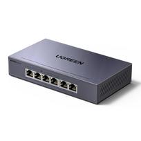 Ethernet Tinklo Komutatorius 6 Prievadų 1Gb/s Su Poe - Pilkas
