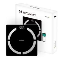 "bluetooth" Analitinės Išmaniosios Vonios Kambario Svarstyklės 180 Kg - Juodos Spalvos