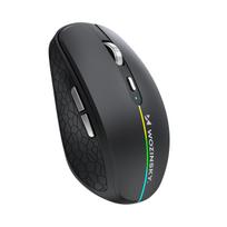 Belaidė Apšviesta Pelė 6 Mygtukai "bluetooth" 1600 Dpi Rgb - Juoda