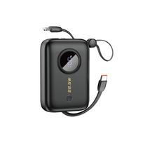 Powerbank 10000 Mah Su Usb-c / Lightning Laidais, Juodos Spalvos