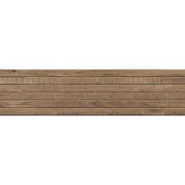 Mexen Western Wood Natūralus glazūruotas rektifikuotas akmens masės plytelės G1, medienos imitacijos sienų plytelė 120 x