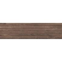 Mexen Western Wood Choco glazūruotas rektifikuotas akmens masės plytelė, medžio imitacija, sieninė 120 x 30 cm, matinė