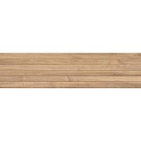 Mexen Mulberry Wood Honey glazūruotas akmens masės rekt. G1, sieninė plytelė medžio imitacija 120 x 30 cm, matinė