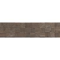 Mexen Riga Lyon Choco glazūruota rektifikuota G1, medžio imitacijos sienų plytelė 120 x 30 cm, matinė - TL713-120-030-52