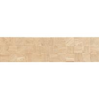 Mexen Riga Lyon Crema glazūruotas rekt. G1, medžio imitacijos sieninė plytelė 120 x 30 cm, matinė - TL713-120-030-53