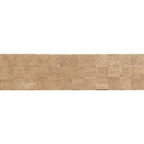Mexen Riga Lyon Honey glazūruotas akmens masės, faneros imitacija, sienų plytelė 120 x 30 cm, matinė - TL713-120-030-56