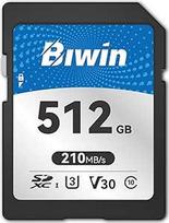 "Biwin SD210" SD kortelė 512GB, SDXC V30 4K UHD 10 klasės, tvirta UHS-I atminties kortelė fotoaparatui, iki 210MB/s skaitymo greitis, profesionalus sprendimas kūrėjams