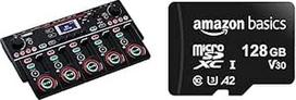 "Boss RC-505 MK2 Loop Station" ir "Amazon Basics" 128GB "MicroSDXC" atminties kortelė su SD adapteriu - A2 U3 - 100MB/s maksimali skaitymo sparta - juoda