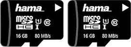 "Hama" microSD | microSDHC | microSDXC kortelė 16GB 80MB/s perdavimo greitis 10 klasės microSD atminties kortelė mini formatu Mini SD, pvz., "Android" mobiliajam telefonui, išmaniajam telefonui, planšetiniam kompiuteriui, "Nintendo" UHS-I