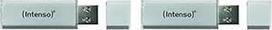 "Intenso Ultra Line" 128GB atminties kortelė USB 3.2 Gen 1x1 Silver (2 vnt.)
