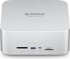 "ORICO Data Matrix Mini" 6 TB išorinis kietasis diskas 2 TB SSD ir 4 TB HDD, 40Gb/s USB-C prijungimo stotelė su SD/TF, CF-B, USB-C*2, USB-A*2, DP 1.4, suderinama su "Mac Mini/Mac Studio" (DMM13-6T)
