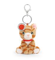 KEEL TOYS KEELECO pliušinis pakabukas Oranžinis katinas, 12cm, BC4470