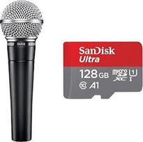 "Shure SM58SE" kardioidinis dinaminis vokalinis mikrofonas su "Eius" jungikliu ir "SanDisk Ultra Android microSDXC UHS-I" atminties kortele 128GB + adapteris