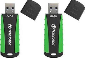 "Transcend" 64GB "JetFlash 810" USB 3.1 Gen 1 USB atmintinė TS64GJF810, žalia (2 vnt.)