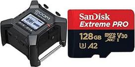 "Zoom F3 Multi-Track Field Recorder" ir "SanDisk Extreme PRO microSDXC UHS-I" 128GB atminties kortelė + adapteris ir "RescuePRO Deluxe