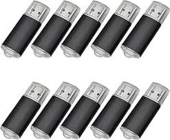 10 vnt. 8G USB atminties kaupiklių USB 2.0 "Memory Stick" atminties diskas "Pen Drive" (8GB, juodas)