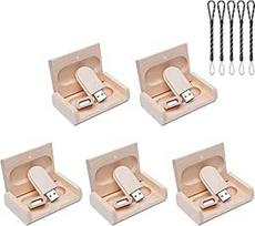 5 medinių 16GB talpos USB 2.0 atmintinių, didelės spartos klevo medžio USB atmintinių su medine dėžute