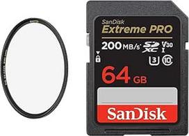 B+W UV filtras MRC Nano Master 67 mm 1101506 Black & SanDisk Extreme PRO SDXC UHS-I atminties kortelė 64GB