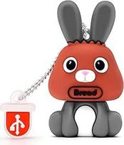 BORLTER CLAMP 64GB USB Flash Drive Cute Rabbit Shape Memory Stick Novelty USB Thumb Drive Pendrive Gift for External Data Storage