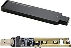 CY USB 3.0 į NVME M-key M.2 NGFF SSD išorinis PCBA konvejerio adapteris su Flash disko dėklu, juodas