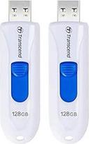 Transcend JetFlash 790 USB 3.1 Gen 1 USB atmintinė TS128GJF790W, balta, 2 vnt.