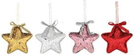 Kalėdinė dekoracija SEQUIN STAR, 12 cm