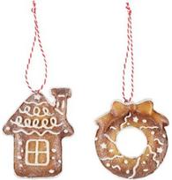 Kalėdinė pakabinamam dekoracija GINGERBREAD įv.rūšys, 10 cm