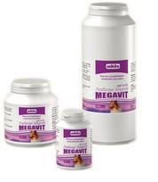 MIKITA MEGAVIT Kalcio fosfatas + vitaminai A+D3 – vitaminų ir mineralų papildas šunims, 150 tablečių.