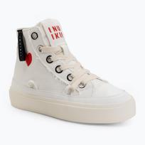Moteriški batai INUIKII Matilda High Top Distressed cream