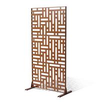 Metalinė privatumo tvora 120 x 193 cm ruda