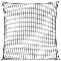 Priekabos tinklas su elastine virve, juodas, 4x4m, PP