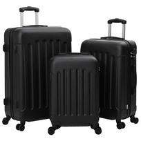 Lagaminas su užraktu 3 pcs Juoda 50 x 31 x 78 cm ABS plastikas
