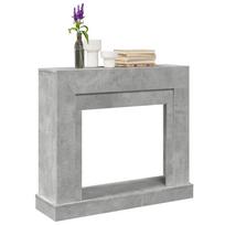 Židinio apvadas, betono pilkas, 100x30x87,5cm, apdirbta mediena