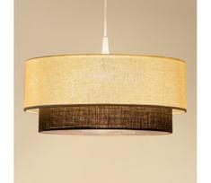 Brilagi - LED pakabinama liustra ant laido BOHO STYLE 1xE27/15W/230V ø 40 cm kreminė/ruda