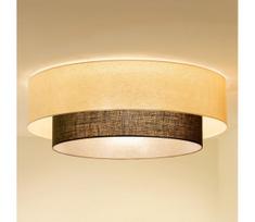 Brilagi - LED lubinis šviestuvas BOHO STYLE 3xE27/15W/230V skersmuo 80 cm kreminė/ruda