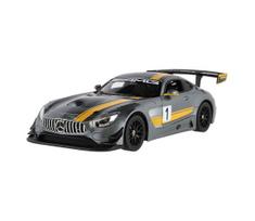 Nuotoliniu būdu valdomas Mercedes AMG GT3 RASTAR RC automobilis — maitinimas: 5×AA + 2×AA, pilkas