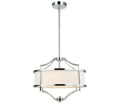 Open Design OR80902 - liustra ant strypo STESSO 4xE27/15W/230V, skersmuo 42 cm, chromuotas/baltas