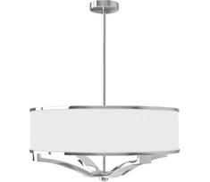 Open Design OR84801 - Pakabinamas šviestuvas ant strypo GERDO 4xE27/12W/230V blizgus chromas/balta