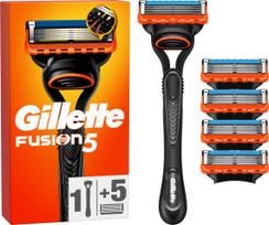 Gillette - Fusion5 shaving razor for men - Orange/Black