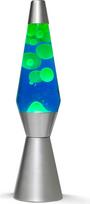 Itotal - Lava Lamp 36 cm - Silver Base, Blue Liquid and White Wax (XL1764)