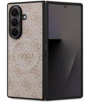 Rožinis dėklas Samsung Galaxy Z Fold 7 telefonui "Guess PU Leather 4G Colored Ring Magnetic Case"