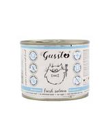 GUSSTO Cat Fresh Salmon drėgnas kačių ėdalas šviežia lašiša 6x200g