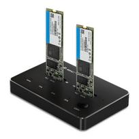 Qoltec 2x M.2 SSD SATA NGFF drive docking station