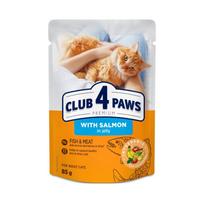 Club 4 Paws Premium guliašas su lašiša drebučiuose katėms, 85 g