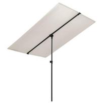 Lauko skėtis su aliuminio stulpu vidaXL, 180x130 cm, rudas