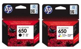 Kasetė rašaliniams spausdintuvams Originaal tintide komplekt HP 650 Black + HP 650 TriColor