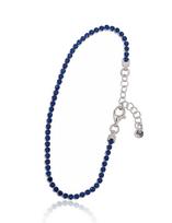Sidabrinė apyrankė „Royal Blue“ su cirkoniais, sidabras 925°, rodžio padengimas, 17 cm